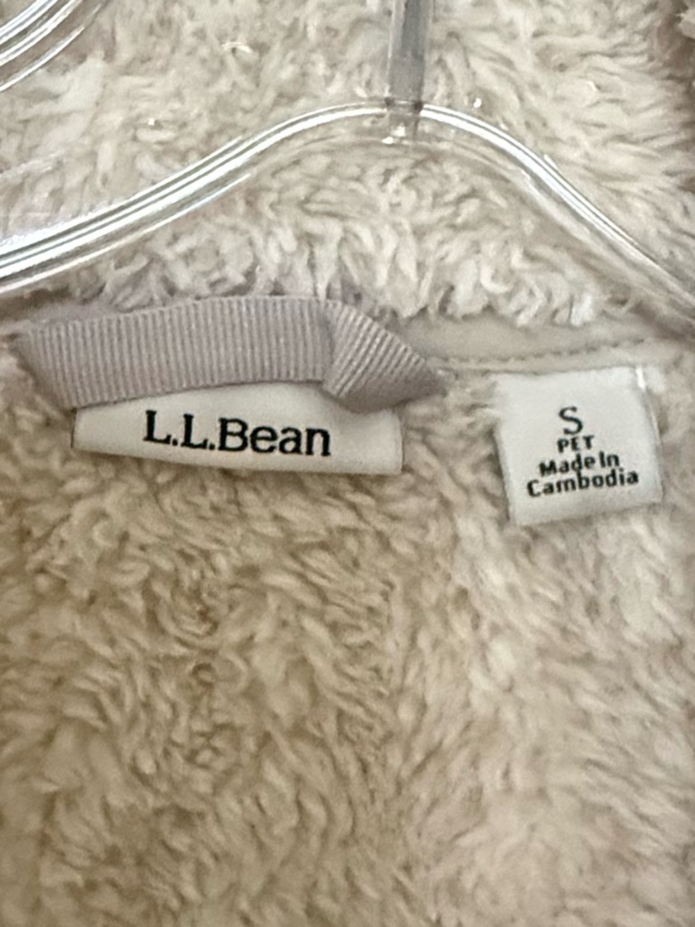 L.L. Bean Sherpa Fleece Zip-front Jacket Size PS - Picture 4 of 7